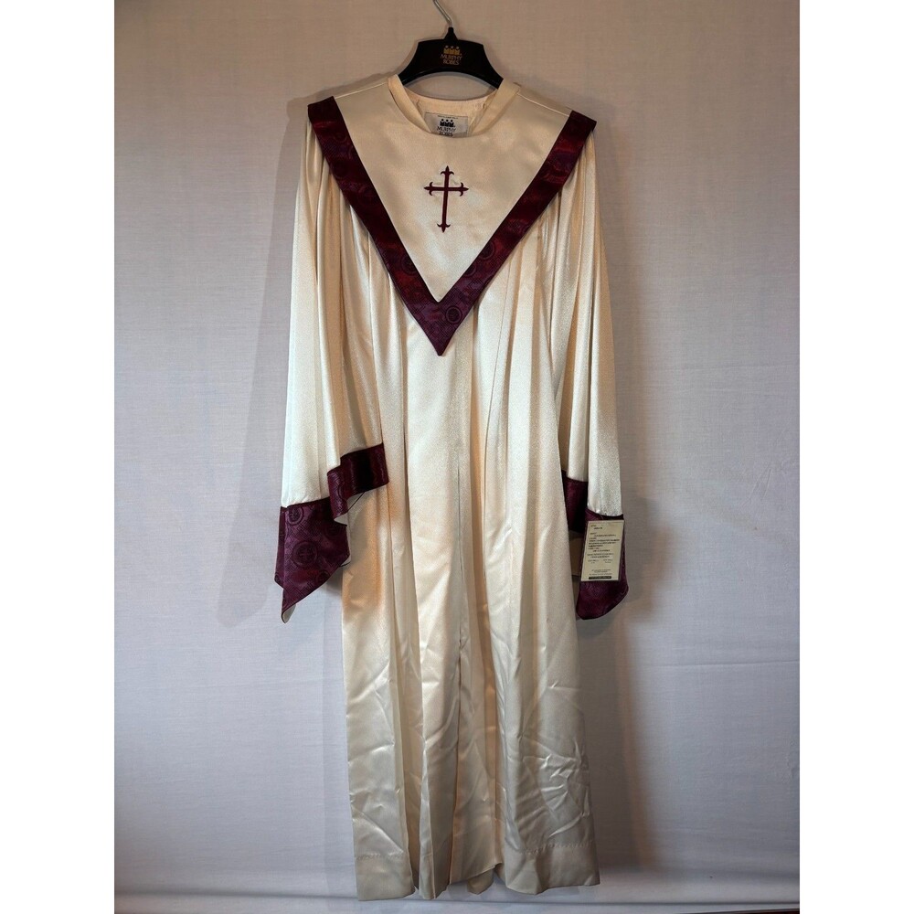 murphys robes garments made in usa vintage ivory and marroon